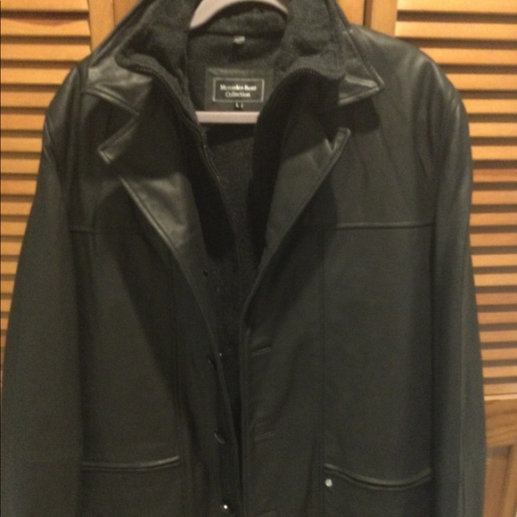 Mercedes Benz Other - MENS L MERCEDES BENZ COLLECTION LEATHER COAT JACKET
